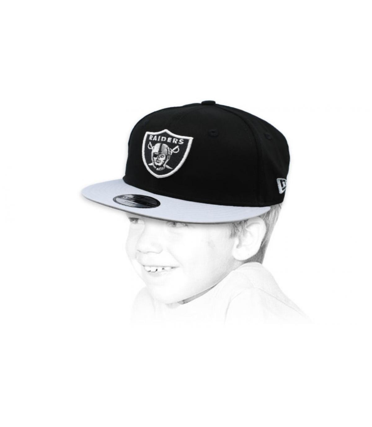 snapback Raiders enfant noir Snapback Kids Ess Raiders 9Fifty